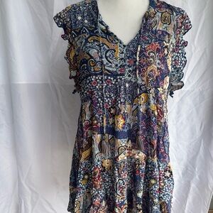 Floral Paisley Women's dress Large
